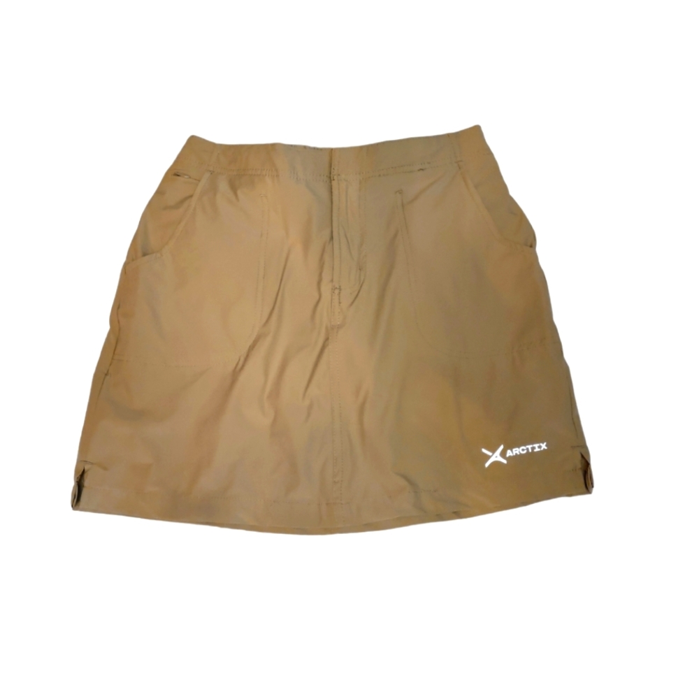 Arctix Skort Womens Medium Real Life Gear  Tan Active Athletic Stretch